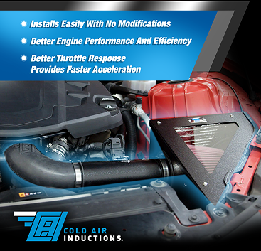 2016-2024 Chevrolet Camaro with 3.6L V6 Cold Air Intake