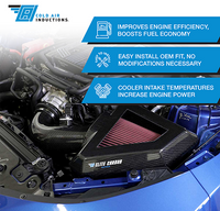 2016-2024 Chevrolet Camaro SS with 6.2L V8 Elite Carbon Series Cold Air Intake