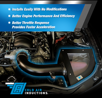 2010-2015 Chevrolet Camaro with 6.2L V8 Cold Air Intake